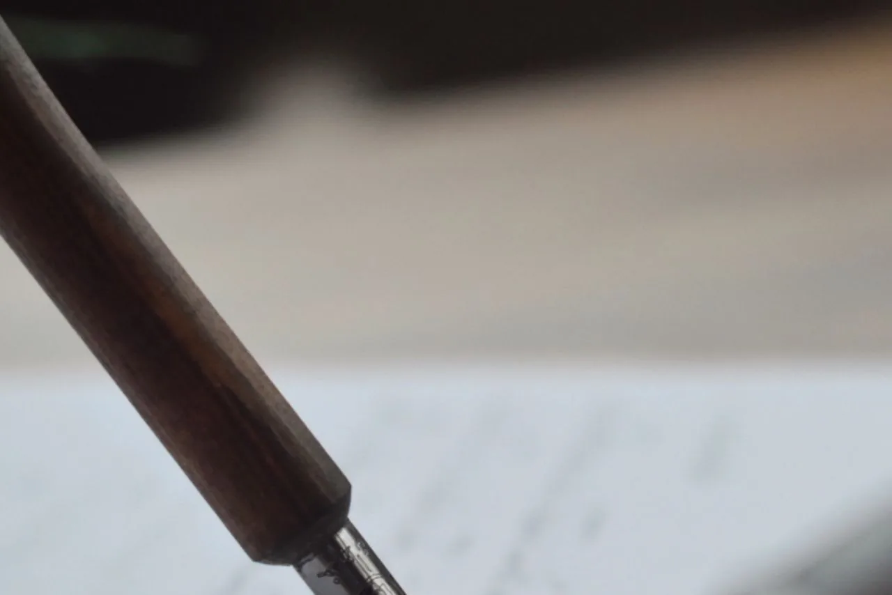Un stylo plume posé sur un formulaire manuscrit